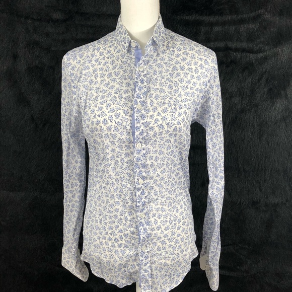 mens sheer white dress shirt